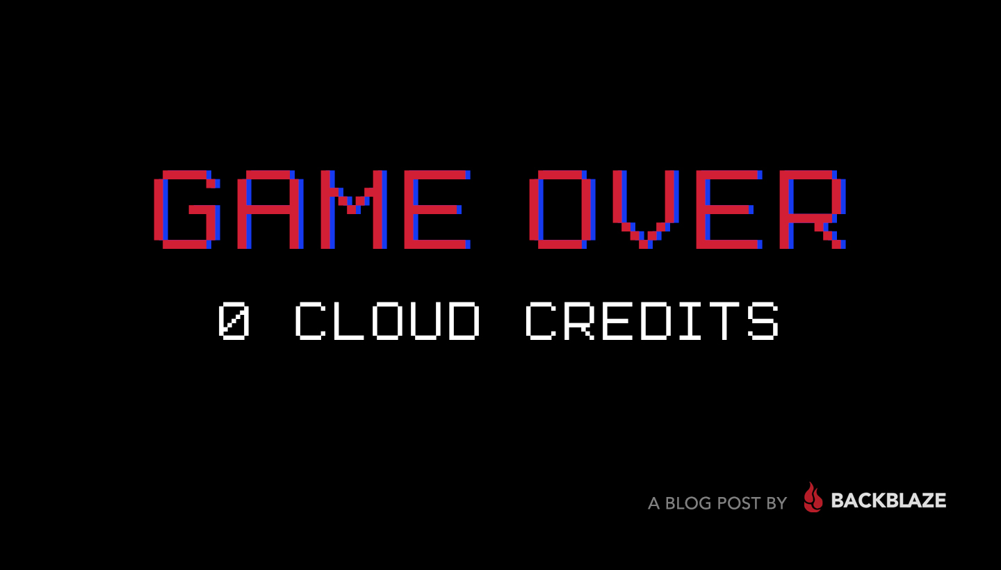 Game Over 0 Cloud Credits