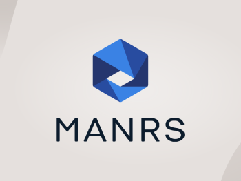 A decorative image displaying the MANRS logo.