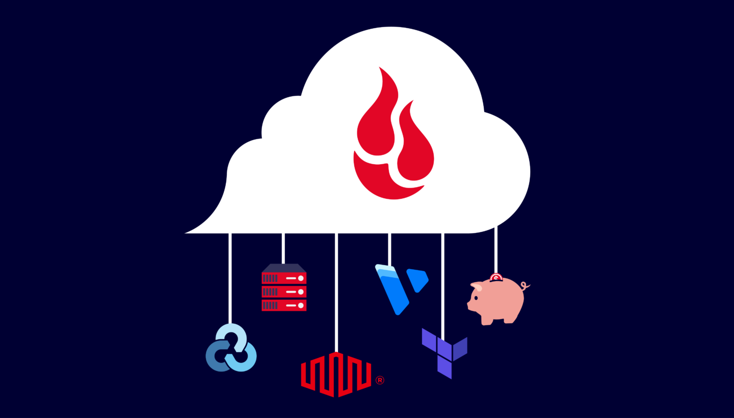 A decorative image showing a cloud with the Backblaze logo, then logos hanging off it it for Vultr, Fastly, Equinix metal, Terraform, and rclone.